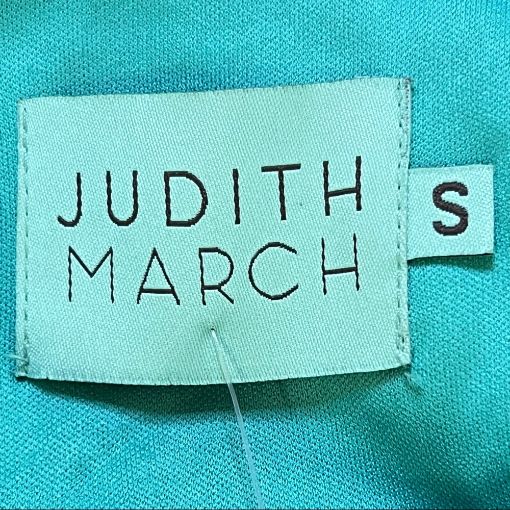 Judith March Turquoise Lacey Overlay Over Gauze Slip With Colorful Tasse… - Picture 9 of 13